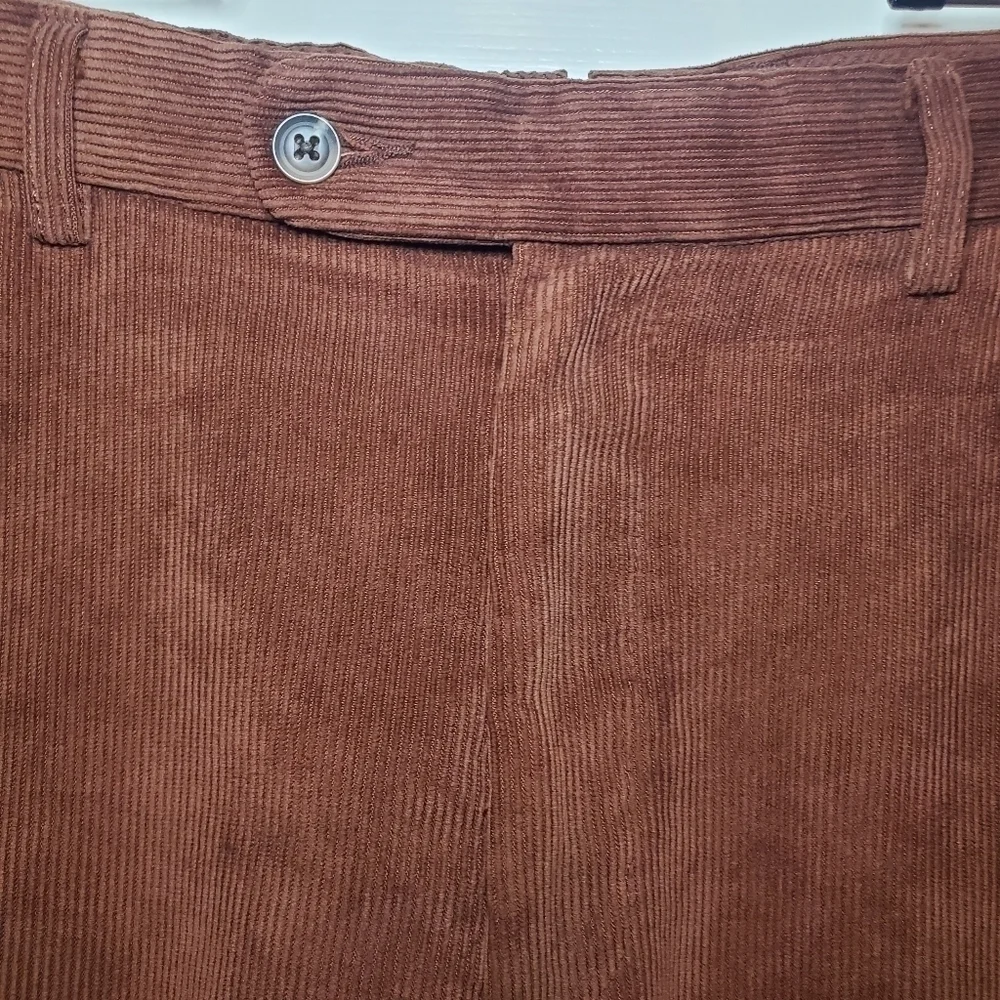 Peter Millar Nanoluxe Men’s Classic Corduroy Pants Sz: 38x30 Brown